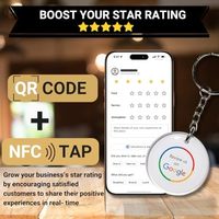 Tarjeta de Visita Inteligente con Llave Electrónica de 13.56mhz, Función de Toque, Código QR, Etiqueta NFC, Retroalimentación Instantánea del Cliente, Compatible con iPhone y Android