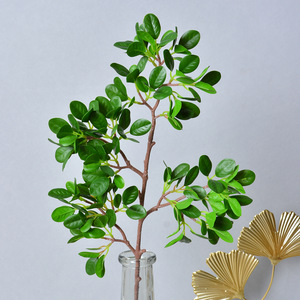 Pianta Artificiale Durevole in PU Effetto Reale, Foglie Verdi Milan, per Decorazioni Domestiche, Natale e Halloween, Altezza 58 cm - Product Image 1