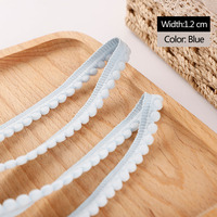 Bande de dentelle décorative en nylon de 1,2 cm pour vêtements, sous-vêtements, bordure de couture, textiles de maison, artisanat DIY