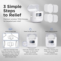 Stimulateur musculaire TENS sans fil à 24 modes pour soulager la douleur, appareil EMS de poche