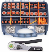 طقم موصلات JRready DTP&DTHD من نوع Deutsch ST6361 يحتوي على موصلات كهربائية للسيارات DTP 2,4 دبوس و DTHD 1 دبوس