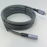 240W Type C Cordon d'extension de transfert de données 8K 40Gbps Ultra Speed USB4.0 Type-C Câble pour PC Portable Tablette iPhone Xiaomi Type C