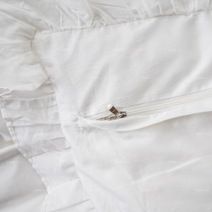 4 cái Nữ Hoàng 100 cotton <span class=keywords><strong>twill</strong></span> mà không cần <span class=keywords><strong>Comforter</strong></span> đặt bộ đồ giường sang trọng Quilt Cover rô Duvet cover thiết lập với dây kéo đóng cửa - Product Image 6