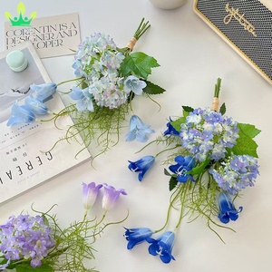 Ramo <span class=keywords><strong>de</strong></span> flores <span class=keywords><strong>de</strong></span> hortensia <span class=keywords><strong>de</strong></span> lirio artificial, flor <span class=keywords><strong>de</strong></span> seda <span class=keywords><strong>de</strong></span> lirio del valle para el hogar, <span class=keywords><strong>boda</strong></span>, fiesta, jardín, corona, <span class=keywords><strong>centros</strong></span> <span class=keywords><strong>de</strong></span> <span class=keywords><strong>mesa</strong></span> - Product Image 4