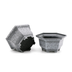 Chậu Hoa Cây Cảnh Yicai, Trang Trí Sân Vườn Hiện Đại, Màu Xám, Cổ Điển, Hình Lục Giác - Product Image 3