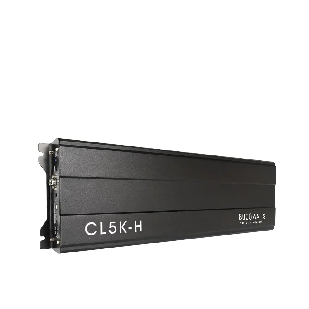 Suoer Penguat Audio Mobil CL-5K, 8kw Blok Mono Clsss D Kekuatan Mobil Amp Mobil 12V