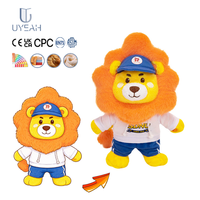 Uyeah OEM/ODM Faible MOQ Personnalisable Peluche Lion Kawaii Design Personnalisé Mascotte Lion à Poils Longs Jouet en Peluche Doux Cadeau