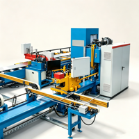 Cama de enfriamiento de extrusión de aluminio de 1000T, 45KW, 380V, con mesa de desplazamiento PLC y línea de transporte con extractor de estiramiento
