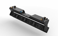 QSE éclairage 12*40W DMX512 RGB couleur LED tête mobile Zoom Pixel faisceau barre lumière IP65 évalué 6000K 50000 heures entrepôt