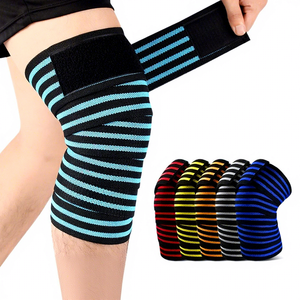 Genouillère de soutien personnalisée pour le basketball, la course à pied, le cyclisme, le volley-ball – Hommes, Femmes – Attelle de genou pour l'arthrite avec sangles et bande de résistance - Product Image 1