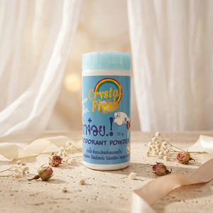 <b>CRYSTAL</b> FRESH Herbal 22G Men Fresh Cool <b>Deodorant</b> Antiperspirant Powder (CP-022 BLUE) Focused Deodorization Cooling From Bangkok - Product Image 2