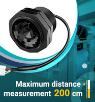 Capteur de distance ultrasonique à petit angle DYP-A15 à structure réfléchissante, portée 2m, protection ESD, pour la détection d'ouverture de volets de guidage