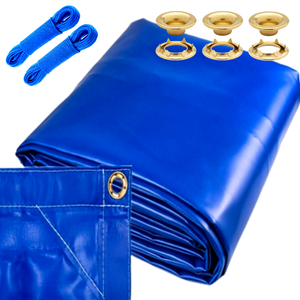 Lona Impermeable de PVC Reforzada 1000D 340-610gsm, Lona Ignífuga en Rollo para Cubrir Camiones y Carpas - Product Image 1