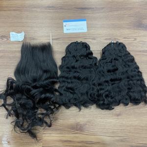 Extensiones de cabello vietnamita Thanh 100% Virgin Remy, cierre Premium transparente para máquina de encaje HD, trama doble, todos los colores listos - Product Image 3