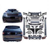Kit carrosserie pour Range Rover Sport SVR, design PP Plastic SV-R, mise à niveau 2014-2017 L320, mise à niveau 2018 L494, lifting, pare-chocs de voiture, kit carrosserie