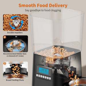 Cats guaridan otomatik kedi besleyici kedi maması dağıtıcı ile kediler köpekler için paslanmaz çelik kase ve yavaş kase - Product Image 4