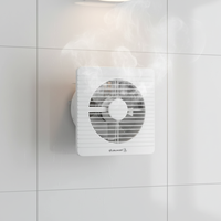Ventilateur d'extraction de cuisine mini JINLING 4 pouces 12W de l'usine chinoise, haut débit d'air, silencieux 45dB, fixation sur fenêtre en verre, garantie 3 ans pour usage domestique