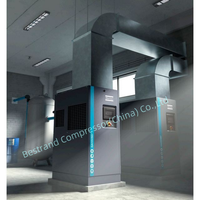 Compresores de tornillo rotativos industriales con inyección de aceite de 50HZ alimentados por CA GA160 VSD + 6-10bar para bandas de borde neumáticas