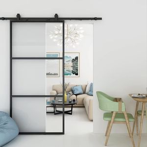 Puerta Corredera de <span class=keywords><strong>Granero</strong></span> con Marco de Acero, Puertas de <span class=keywords><strong>Granero</strong></span> Modernas para Interiores - Product Image 5