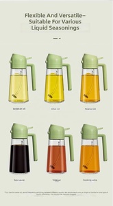 Bouteille Distributrice d'Huile en Verre 2-en-1 à Pulvérisation et Versement, Anti-Fuite, à Ouverture Automatique, pour Cuisson, Friteuse à Air, Barbecue, Gadget de <span class=keywords><strong>Cuisine</strong></span> - Product Image 4