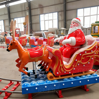 Train de Noël pour centre commercial, train électrique sans rails pour visites touristiques avec décorations de Noël pour les fêtes