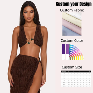 Maillot de bain deux pièces solide nouveau Sexy Mesh Fashion Bikini Set Split Swimwear Bikinis & Beachwear - Product Image 1