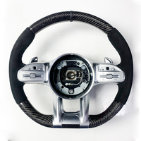 Volant en fibre de carbone pour Mercedes-Benz AMG C63 C43 G63 C300 Classe S W221 W116 W126 W140 W220 W222 W223 (Pièce de rechange)