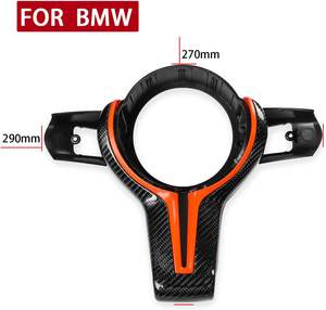 SOON TODA para Bmw M3 M4 X3 X4 F06 F10 F11 F15 F16 F22 F30 F31 F32 <span class=keywords><strong>volante</strong></span> Marco de botón de fibra de carbono cubierta decorativa - Product Image 5