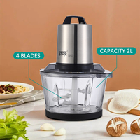 STAR VDE – hachoir à aliments rapide multifonctionnel ST-5508, hachoir à légumes, bol en verre 3L, hachoir à viande
