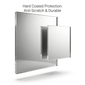 Plaque de miroir acrylique rigide personnalisée, résistante aux rayures, en PMMA, miroir simple face avec support auto-adhésif pour la décoration intérieure - Product Image 1