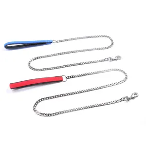 Durable Pet Liefert Flache Chian Blei Mit PU Griff Verchromt Hund Leinen - Product Image 6