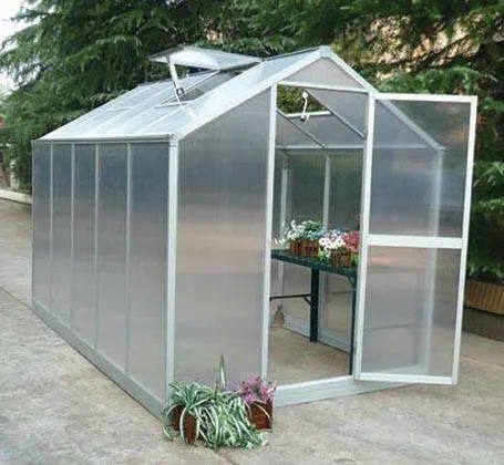 Low cost garden polycarbonate sheet greenhouse price for sale