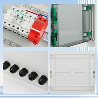 Caja Combinadora Fotovoltaica IP66 con Protección contra Rayos, Distribución de CC para Sistemas Fotovoltaicos, Equipamiento de Distribución de Bajo Voltaje, 65A, Modelo Zhejiang