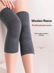 Genouillères en laine de cachemire épaissies - Chauffe-genoux thermiques pour les genoux arthritiques, manchons de genou anti-froid pour les personnes âgées - Product Image 2