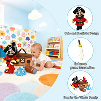 Nouveaux jouets en peluche Montessori 2026 sur mesure, série pirates pour enfants, produits mignons à thèmes multiples en coton PP et maille
