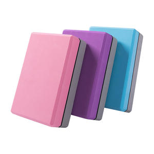 2 warna grosir latihan kebugaran peregangan tari ringan kepadatan tinggi EVA ramah lingkungan Logo disesuaikan Yoga blok - Product Image 1