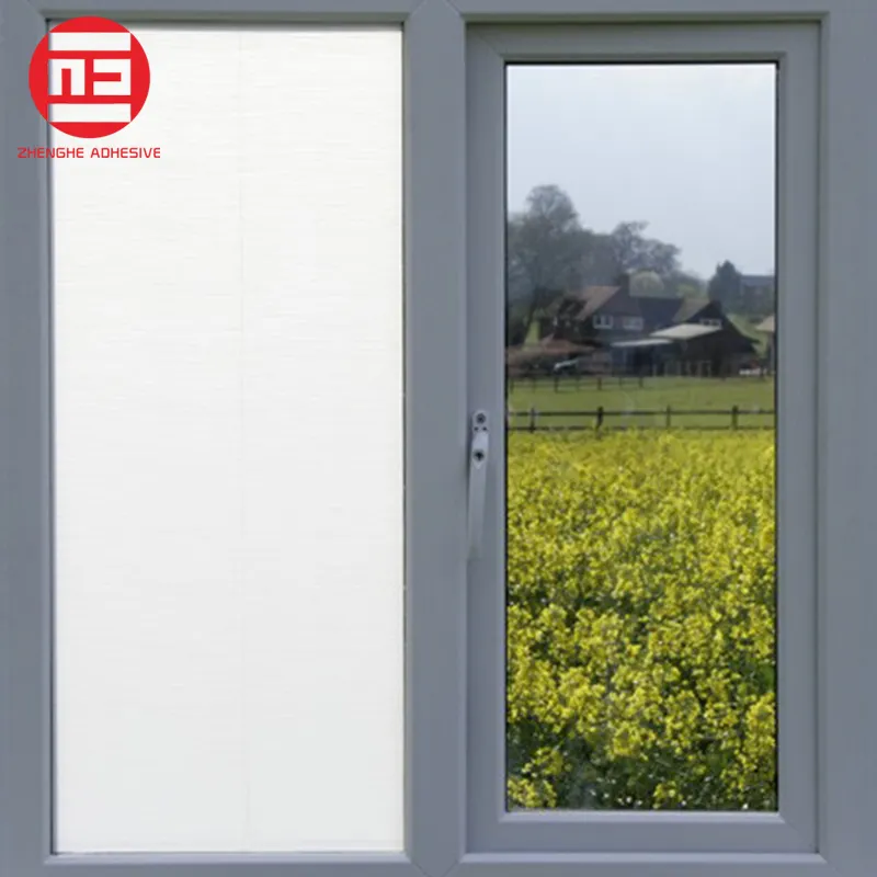 Free Sample Frosted Glass Film Privacy Decorative Window Film For Bathroom / Office