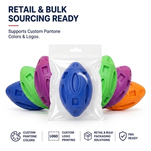 <span class=keywords><strong>Jouet</strong></span> à mâcher pour <span class=keywords><strong>chien</strong></span> en caoutchouc durable et écologique, en forme de ballon de rugby, avec design de ballon de football, <span class=keywords><strong>résistant</strong></span> aux morsures - Product Image 6