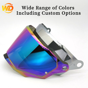 Visière de remplacement pour casque de moto LS2 MX701 Explorer, accessoire de casque, visière miroir <span class=keywords><strong>IRIDIUM</strong></span> BLUE - Product Image 3