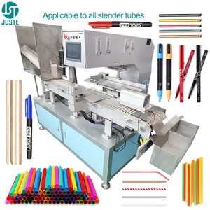 Machine de tampographie entièrement automatique Fabricant de tampographie avec système de ligne de convoyeur pour l'impression de tubes souples en métal plastique - Product Image 1