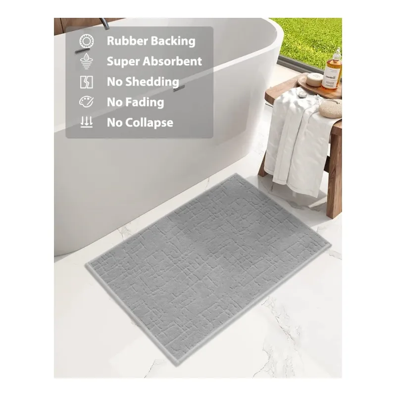 Wang Jun Venta caliente al por mayor personalizar plegable suave antideslizante absorber alfombra de baño 40x60cm alfombra de baño de poliéster súper absorbente