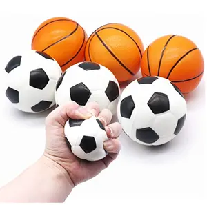 Soccer Ball Basketball PU Foam Balls for Stress Relief Party Favor