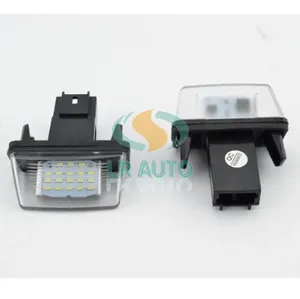 LR AUTO Promocional Atacado Auto Peças Carro LED Luz Da Placa Da Cauda Luz Da Placa Para Citroen Para Peugeot