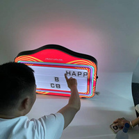 Panneau d'affichage VIP LED rechargeable personnalisé en usine pour la fête d'anniversaire Discothèque