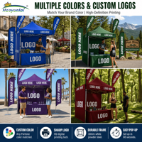Tente Marquee 3x3 Personnalisée Imprimée Promotionnelle Auvent Pliante Pop-Up Gazebo Canopy Affichage pour Salons Professionnels Tentes Promotion d'Événements