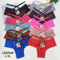 0,49 Dollar Modell Las116 Spitze Transparente Schöne Erwachsenen-Damenunterwäsche Sexy Damenslips, Verschiedene Farben Gemischt