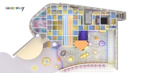 Indoor-Spielplatz für Kinder mit Quanten-Thema, futuristischen Spielstrukturen, interaktiven Rutschen und LED-Lichteffekten - Product Image 4