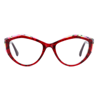 Montures de lunettes personnalisées avec logo du fabricant, montures optiques rondes rétro en acétate pour hommes et femmes