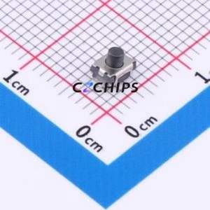 GT-TC029A-H030-L1A Tactile Switch SMD,4x3mm Switch Single Pole Single Throw Round Button 1.6N Vertical Mount - Product Image 1