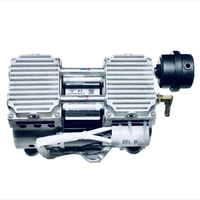 Compresseur d'air silencieux sans huile mini 85L 390W, tête de compresseur d'oxygène portable à double cylindre